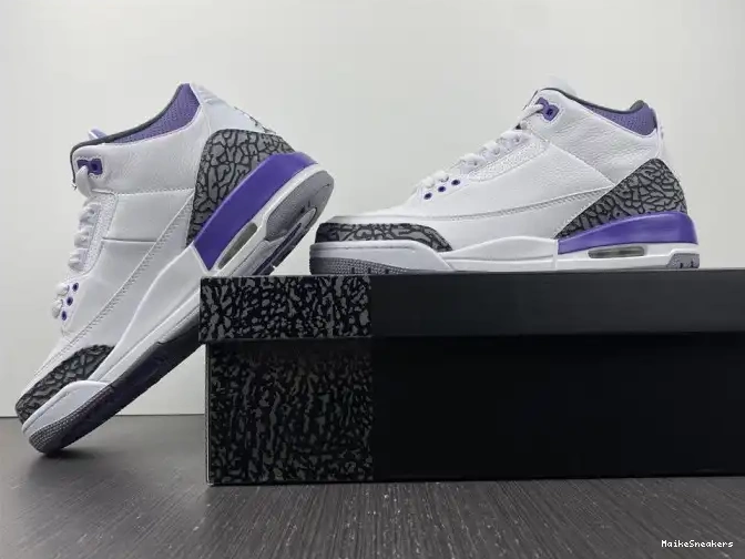 MaikeSneakers Jordan 'Dark Air Retro 3 CT8532-105 Iris' 0509